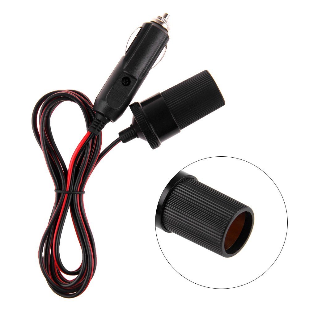 12V DC 3M Car Cigarette Lighter Power Plug Socket Cord Adapter