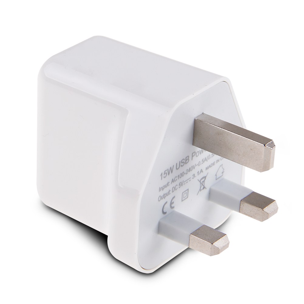 15W 5V 3A AMP FAST Dual Twin 2 Port USB Charger UK Mains Wall Plug Adapter 3 Pin eBay