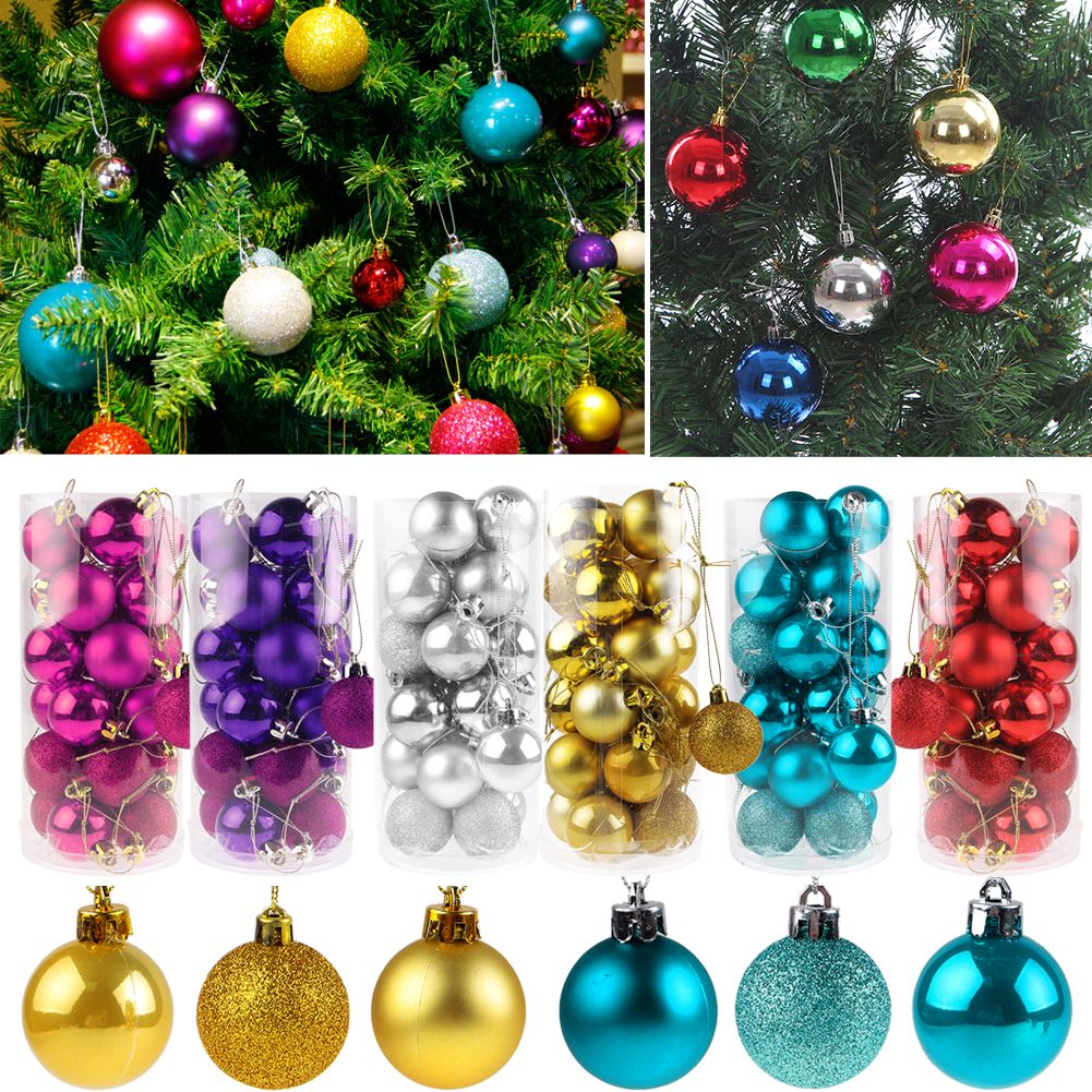 24pcs christmas tree balls decorations baubles wedding 24pcs christmas tree balls decorations baubles wedding