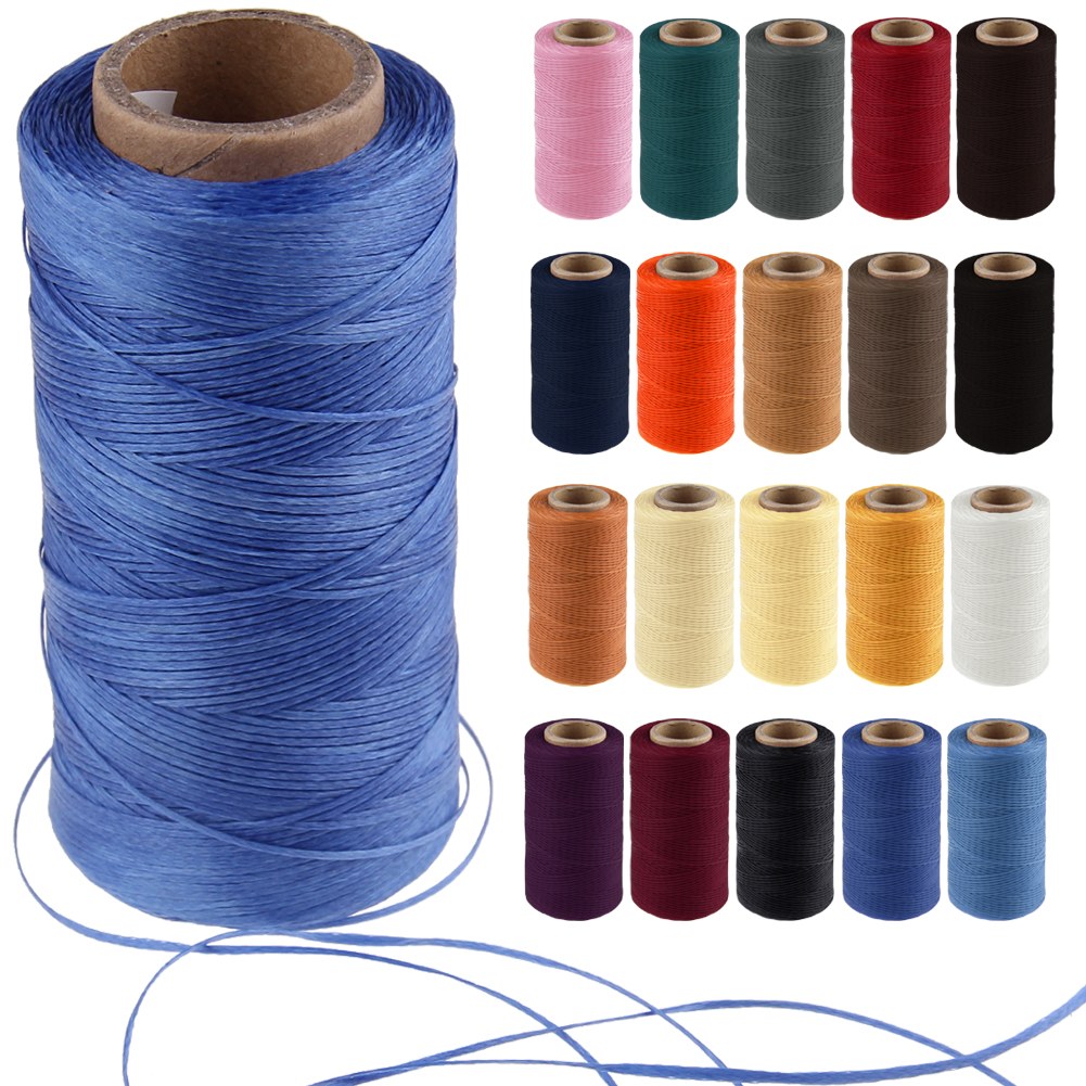 260M 150D 1MM Leather Sewing Waxed Wax Thread Hand Stitching Cord Craft