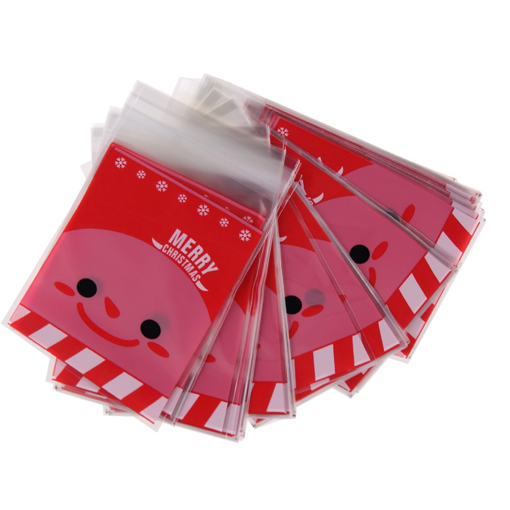 100pcs merry xmas santa cellophane cello bags candy 100pcs merry xmas santa cellophane cello bags candy