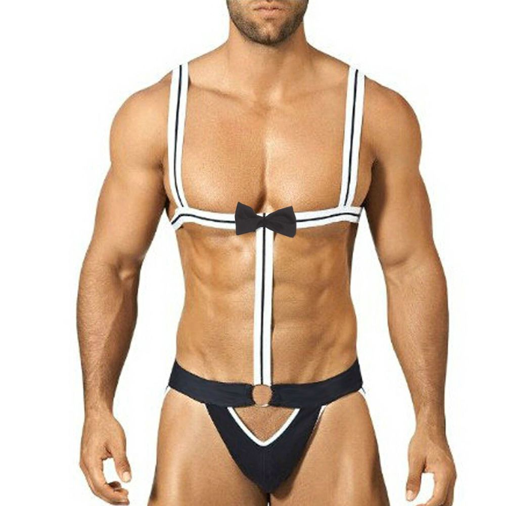 Sexy men in banana hammoks
