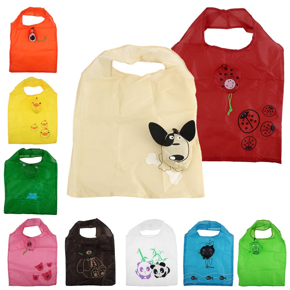 Eco Travel Foldable Handbag Grocery Tote Storage Reusable Cartoon Shopping Bag | eBay