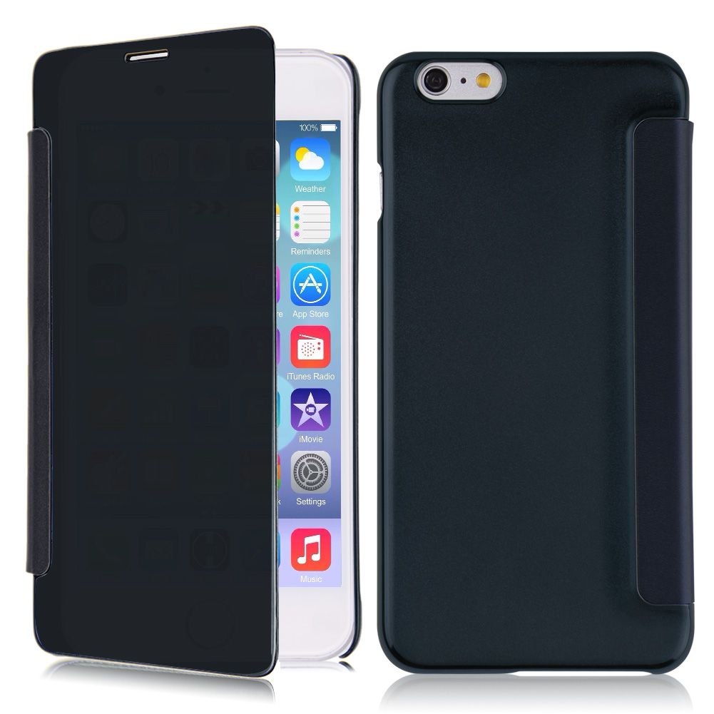 luxury mirror leather pc flip cover skin for iphone luxury mirror leather pc flip cover skin for iphone
