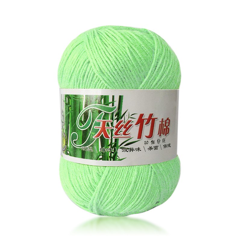 Soft Tencel Bamboo Cotton Knitting Yarn Crochet Wool DIY Weaving Craft