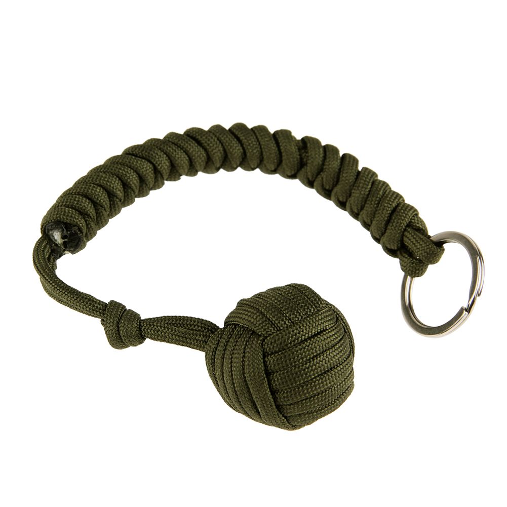 Monkey Fist Paracord Self Defense Keychain 550 Military Steel Ball