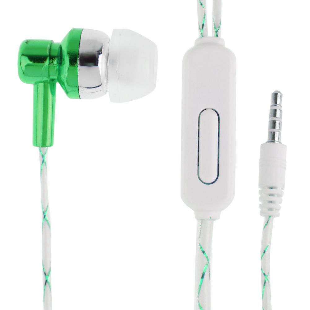 Glow In The Dark Headphones Luminous Neon Headset Flashlight Earphone