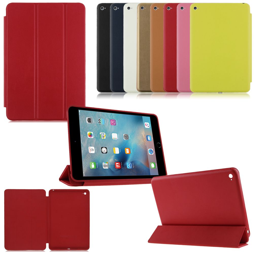 Luxury Leather Triangle Stand Folding Smart Cover Hard Case Skin For iPad Mini 4 eBay