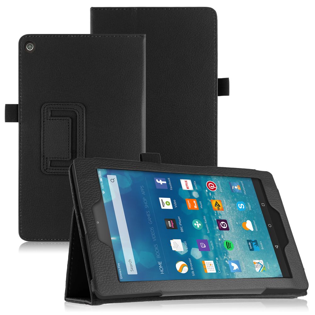 2015 FOLDING FOLIO LEATHER STAND CASE COVER FOR Amazon Kindle Fire 7 8