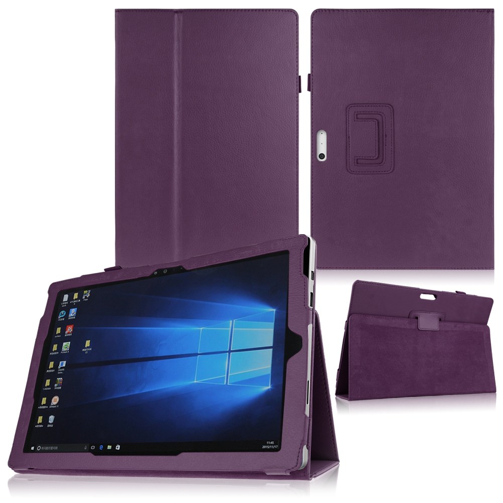 For Microsoft Surface Pro 4 12.3 Tablet Case Folio Leather Case Stand