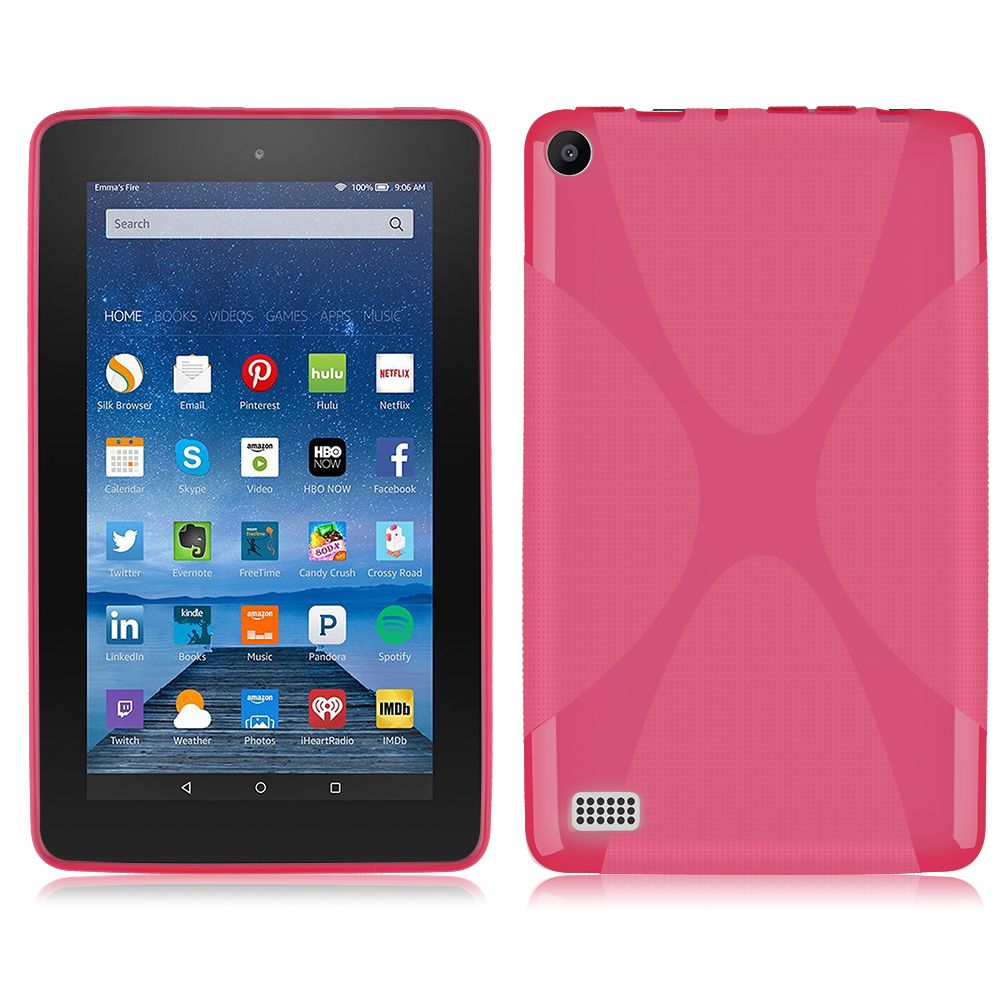 Gel Rubber TPU Silicone Case Xline Cover for Amazon Kindle Fire 7 5th