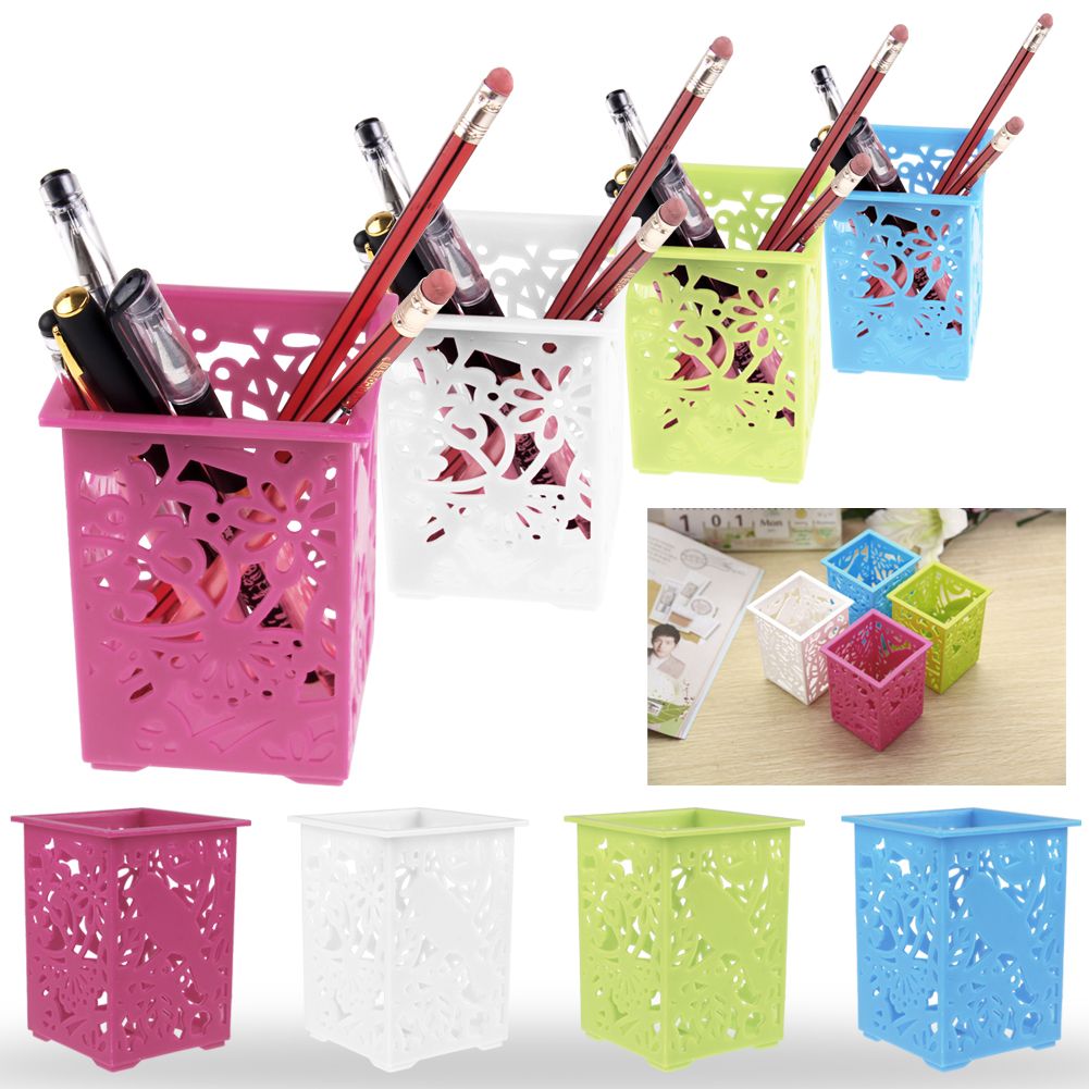 Cute Hollow Floral Design Pencil Holder Design Pen Holder Pencil Cup ...