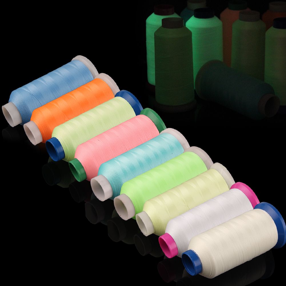 3000 Yards Glow in The Dark Thread Embroidery Sewing Luminous Polyester