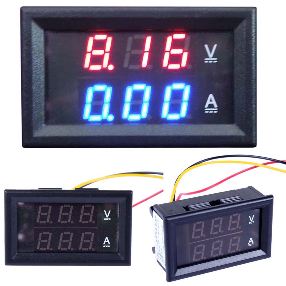 0100V 50A DC Digital LCD Voltmeter Amperemeter Spannungsmeter Ammeter